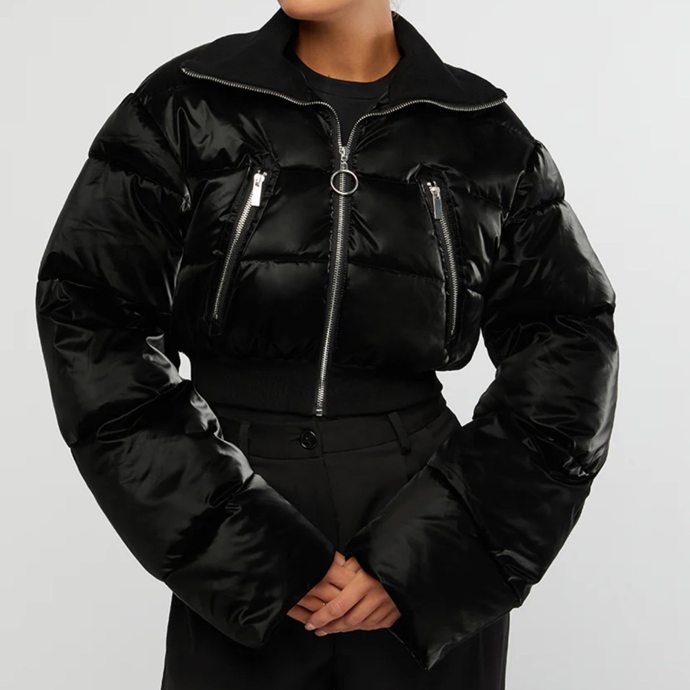 We Wore What Cropped Puffer Jacket